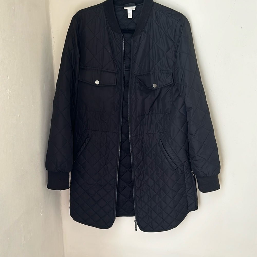 Longline Onion Quilted Bomber Jacket